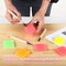 52 Pcs Linoleum Blocks Kit, Luminous Rubber Stamp Carving Blocks with 4 Carving Tools, Block Printing Kit for Printmaking, Square Colored Rubber Blocks for DIY Crafts
